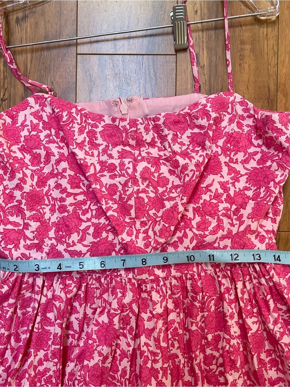 J.Crew A-Line Cotton Poplin Midi Dress Rosebud Floral Pink Size 6